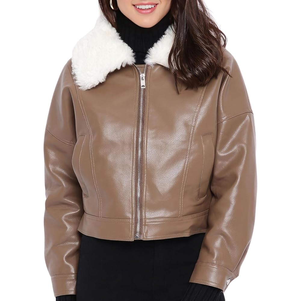 Korea製 sheepskin leather jacket Men's Brown Genuine Sheepskin Oversized Korean Loose Leather